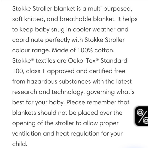 STOKKE stroller blanket - Picture 4 of 4
